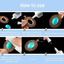 50ml/110ml (3.7 Fl Oz) B-7000 Handmade Crystal Glue, Transparent B-7000 Super Jewelry Glue, Transparent Industrial Adhesive, Suitable For Fabric, Phones, Jewelry Making, Crystal Gems, Nail Art, Stones, Wood, Glass, Etc. - B7000 - View 3