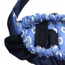 Mochila portabebés de algodón puro transpirable y multifuncional para viajes al aire libre, color azul. - Azul - Ver 9