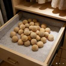 50pcs Camphor Wood Balls, Camphor Beads, Insect Repellent, Anti-Moth, Anti-Moisture, Anti-Mildew, Deodorizing, Keeps Rooms Clean And Tidy, Suitable For Long-Term Unoccupied Rooms - Apricot - View 8