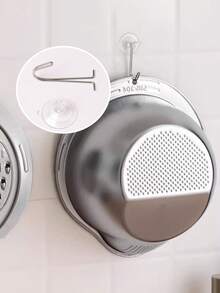 1 Set 304 Stainless Steel Colander & Vegetable Slicer, 2-In-1 Design With Grater, Draining Basket, All-In-One Washing, Cutting, Draining, Time & Space Saving Kitchen Essential, & Durable Material, Non-Rust - Multicolor - View 10