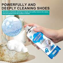 Nuokaiqi White Shoe Cleaning Cream, A Whitening And Decontamination Agent For Leather, Car Interiors And Genuine Faux Leather Sofas, A Multi-Purpose Cleaner With Sponge  Outdoor  Casual  Cute    Aluminum Alloy    Family  Zipper    Party  Holiday  School  Office - 白色 - 查看 10