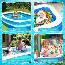 CYPNPiscina Inflable para Niños y Adultos Piscina hinchable de jardín Inflable Piscina Familiar Gran piscina de bolas para divertirse en familia Bomba inflable gratis.260*170*50CM 260CMFashion - 213570889 - Ver 9