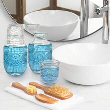 Bộ ấm trà và tách trà thủy tinh thanh lịch - Ấm trà và tách trà với họa tiết lá tinh tế, nắp thủy tinh - Lý tưởng cho trang trí nhà cửa, đồ dùng văn phòng, vật dụng cần thiết trong phòng ngủ, đồ thủy tinh trang trí và bộ đồ uống cao cấp. - Nhiều màu - Xem 6