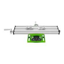 Mini Multifunctional Worktable, Milling Worktable, Portable And Adjustable Design, Suitable For Mini Bench Drills And Electric Drill Stands - White+Green - View 10