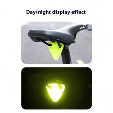 2个高亮TPU自行车反光片三角形便携式反光片和1张1*8厘米反光贴纸，适用于自行车装备和自行车配件 - 彩色 - 查看 5