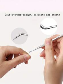 3pcs Stainless Steel Foot Care & Nail Grooming Kit - Includes Angled File And Double-Sided Nail Clipper - Multicolor - View 4