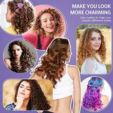YQQ 30 Pcs 7'' Flexible Curling Rods Twist Foam Hair Rollers Soft Foam No Heat Hair Rods Rollers And 1 Steel Pintail Comb Rat Tail Comb For Women Long Short Hair Purple7 X 0.3 Inch2179 - 7x03英寸 - 查看 6