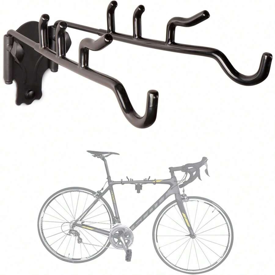 1PC Antler Bike Wall Mount, RIGHT Bike Mounting Kit/Bike Hooks For Hanging Bicycles In Home Or Garage - Compatible With Mountain, Road, Hybrid Bike - Default - View 1