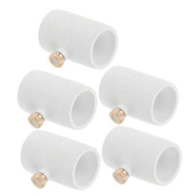 CYPN5 Piezas Conector De Pvc Con Boquilla Señor De Latón 1/2" Rosca Externa Para Sistema De Nebulización Al Aire Libre Enfriamiento Fácil InstalaciónFashion