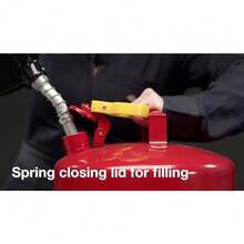 CYPNEagle UI-50-FS lata de  de gasolina de acero galvanizado rojo tipo I con embudo capacidad de 5 galones altura de 13.5 pulgadas diámetro de 12.5 pulgadasFashion - 213567288 - Ver 8