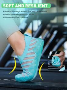 TOLLN 1 Pair Men's Soft Bottom Breathable Fitness Gym Treadmill Shoes - Green - View 8