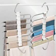 2 Piezas Gancos para Pantalones: 10 Gancos con Pinzas 6 Nive de Acero Inoxidable To S Percas Multiusos para Aorrar Ecio para Pantalones Faldas Budas - Plateado - Ver 7