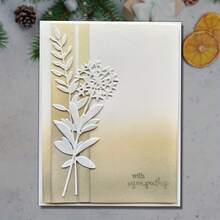 1pc Flower Metal Cutting Die | Scrapbooking Embossing Mold, Valentine's Day Card Making Template, Suitable For Album Card, Handmade Card Craft Tool - Silver - View 6