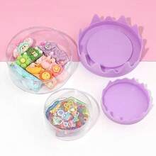 1 Stück kreative Aufbewahrungsbox, doppelschichtige Aufbewahrungsbox für kleine Gegenstände, Schmuck- und Uhrenaufbewahrungsbox, Geschenkbox in Sahnetortenform, Geburtstagsgeschenke, Haushaltorganisation und Aufbewahrungsbedarf, Heimdekoration, Raumdekoration, Schreibtischorganizer - Verschiedenfarbig - Übersicht 4