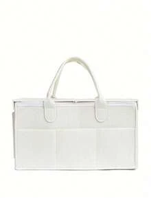 1pc Foldable Felt Diaper Bag (Mom Style) - Multicolor - View 8