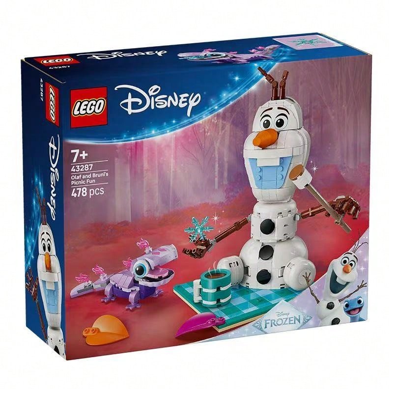 LEGO 迪士尼积木 43287 奥拉夫和布鲁尼的野餐趣味拼搭玩具，适合男孩和女孩 - 43287 - 查看 1