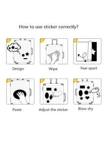 50张/套A，100张/套B，150张/套C 复活节兔子和复活节彩蛋贴纸，适用于剪贴簿、日记本、手机、笔记本电脑、水瓶、涂鸦，防水，复活节礼物