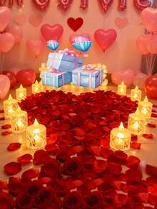 3/12/24pcs Crystal Diamond Shaped LED Electronic Candle Lights, Battery Powered Flameless Candle Lights For Indoor Decoration, Suitable For Wedding, Holiday Dining Table, Party Decoration - 無色 - 查看 4