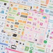 20pcs/Book Healing Series Sticker Book, Exquisite Cartoon Doodle Style Stickers, Suitable For Decorating Photo Frames, Computers, Phone Cases, Cups, Magazines, Pencil Cases, Luggage, Desktops, Personal Stickers, School Supplies, Christmas Gifts, Women's Gifts, Planner Decorations, Crafts, Cute Stationery - Sticker Book - View 8