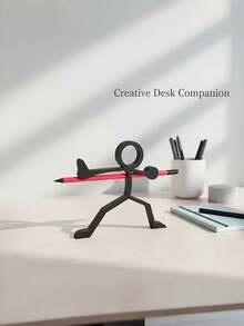 1个3D打印战士笔筒，趣味桌面收纳盒，惊喜礼物，收藏模型 - 彩色 - 查看 5