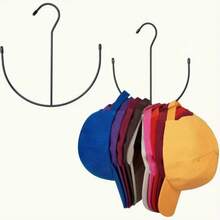 1pc Multifunctional Belt Hanger, Stainless Steel Solid Metal Coated Storage Organizer For Tie, Scarf, Belt Hangers 26EP - màu đen - Xem 4