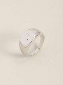 1枚定制儿童阿拉伯语戒指，阿拉伯字母戒指，精美定制礼物 - 銀色 - 查看 21