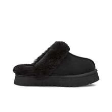 UGG Comfortable & Warm Slip-On House Slippers, Suitable For Autumn/Winter - 黑色 - 查看 2