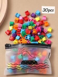 30pcs New Colorful Mini Small Clips, Cute & Elegant Princess Style Hair Clips, Suitable For Daily Use, Bangs, Braids, Autumn/Winter (Random Color)