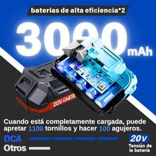 Llave De Impacto 2 Batería 1/2" Inalámbrica Eléctrica 600n.m,Incluye Juego Completo De Accesorios,Motor brushless - Naranja - Ver 7