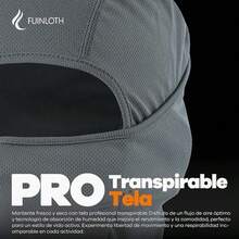 fuinloth Pasamontaas para Moto, Proteccin UV Balaclava Solar Transpirable Moto Hombres y Mujeres - Gris claro - Ver 2