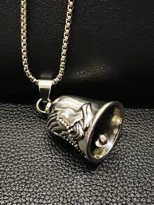 AD Campana Vintage Punk Ángel Ahuyenta el Mal, Campana de Acero Inoxidable Gris Claro para Motocicleta, Accesorio de Decoración y Modificación Unisex para Motocicletas y Bicicletas La Mano de la Oración - Manos en oración - Ver 3