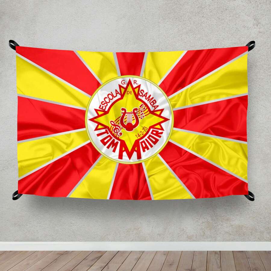 Bandeira Decorativa - Carnaval Tom Maior - Multicolorido - Visão 1