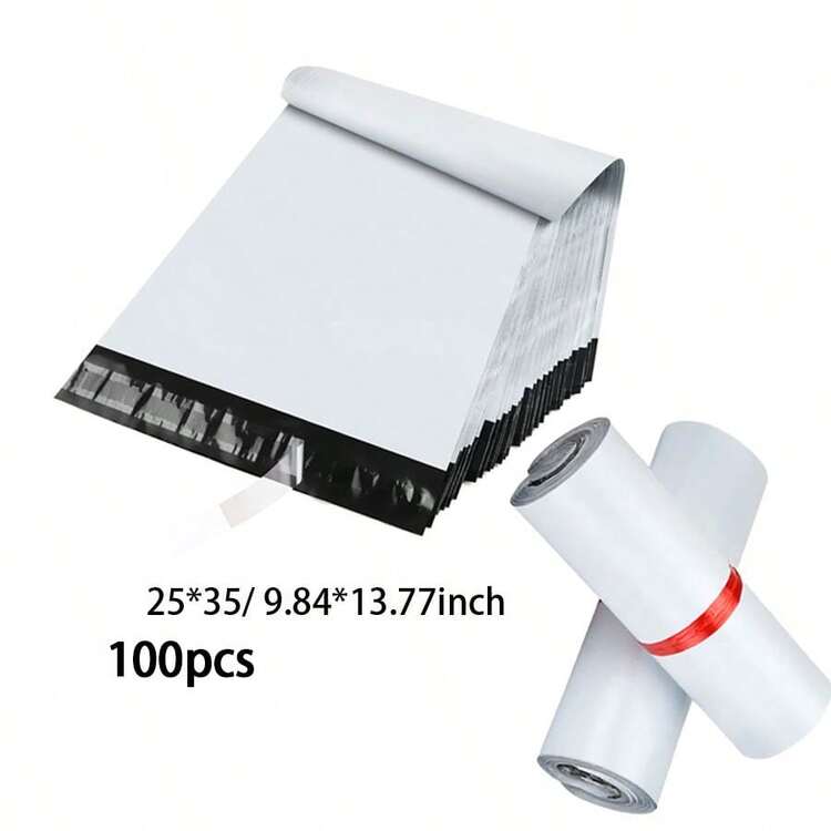 100 piezas/50 piezas/20 piezas Bolsas grandes y gruesas de mensajería, bolsas de embalaje selladas, bolsas de embalaje de logística de almacenamiento, bolsas de embalaje para entrega de ropa - multicolor - Añade 13