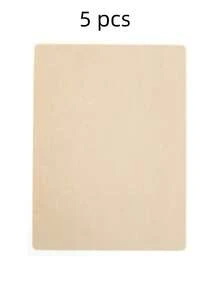 3/5片装微针练习皮，不含乳胶的眉毛纹身练习皮，化妆皮，硅胶皮片 - 杏色 - 查看 9