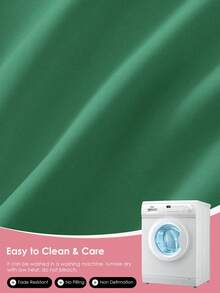 2/3pcs Solid Color Fitted Sheet, 9.85inch/25cm Deep Pocket Mattress Protector, Mattress Cover For Bed, Soft And Breathable, For All Size Bed -Twin, Full, King, Queen Size Sheet, Machine Washable, Oeko-Tex Certified, Deep Mint Green - Deep Mint - View 8