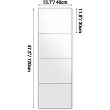 4PCS Mirror Tiles Full Length 40x30 Cm - As Pic - View 3