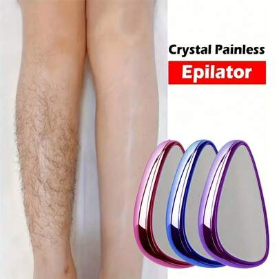 Reusable Painless Nano Hair Remover, Unisex - Removes Calluses, Waterproof Hair Removal Tool, Purple Color, Suitable For Smooth Back, Arms, Legs And Other Areas | Reusable Hair Removal Device, Women Hair Removal Device