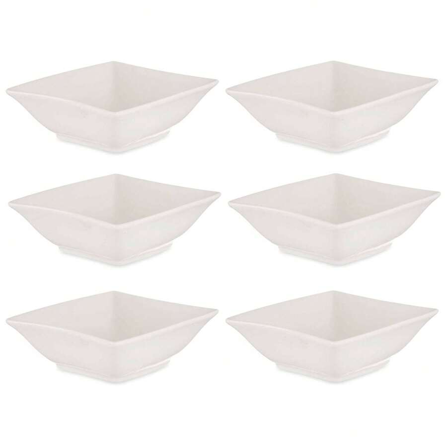 San Ignacio Conjunto de 6 tigelas de aperitivo em porcelana branca, coleção VESSIA - Multicolorido 5 - Ver 1