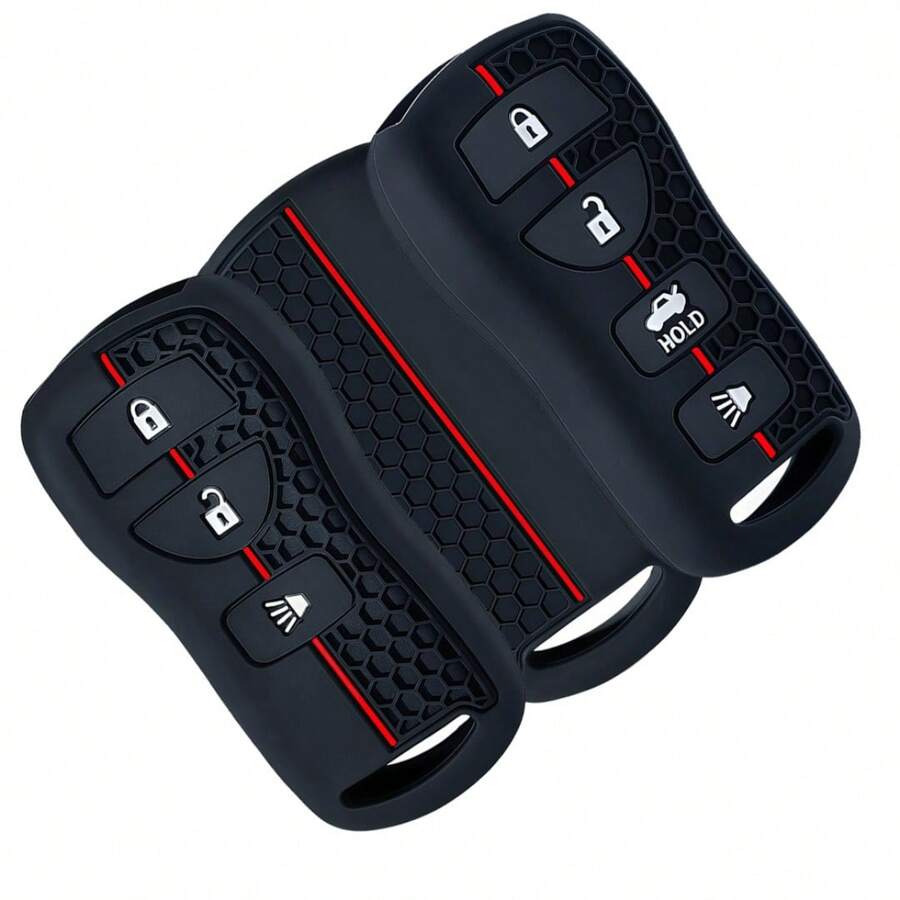 3/4 Buttons For Nissan Sentra Armada Altima Maxima Infiniti FX35 EX35 FX45 QX56 G35 M45 I35 Silicone Remote Car Key Cover Case - black - View 1