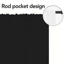 2D Flat, Curtains, 2D Flat Alternating Golden-Yellow & Dark Gray/ Black Vertical Strips With Sparkles On Black Background For Festive Party Backdropwindow Drapes For Bedroom Living Room Decoration, Rod Pocket Window, Festive Drapes Window Curtains For Living Room And Bedroom, Simple Home Decor Style - 彩色 - 查看 6