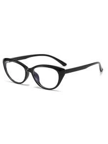 1pc Women's Cat Eye Fashion Non-Prescription Glasses, Retro Chic Item