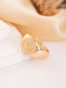 1枚定制儿童阿拉伯字母戒指，精致个性化礼物