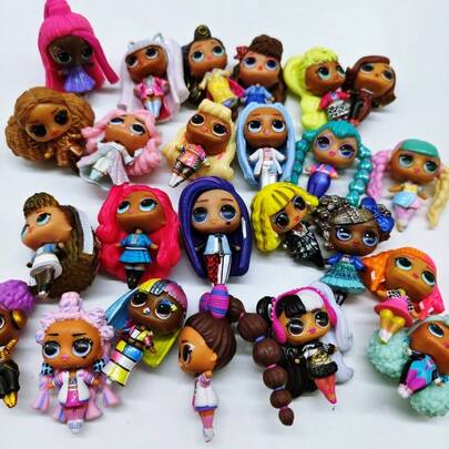  5pcs/Set New Delicate LOL SURPRISE Random Doll Series Toys - Made Of PVC, 4cm High, Perfect For Birthday Gifts, Holiday Gifts, Christmas Gifts And Desktop Decorations