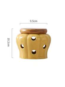 Ceramic Garlic Preserver, Modern Hollow Garlic Storage Jar, Breathable Ceramic Storage Jar, Kitchen Ginger Storage Box, Porcelain Container, Garlic & Ginger Storage Jar, Kitchen Utensils, Kitchen Decor, Gifts, Farmhouse Decor - Multicolor - View 13