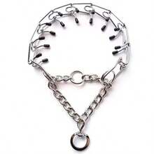 Adjustable Pet Dog Training Collar Pet Choke Collars Dog Necklace Detachable Training Dog Chain Stainless Steel Pet Prong Collar Dog Training Prong Collar Dog Pinch Collar Chrome Plated Steel Prong Collar With Quick Release Snap For Medium And Large Dogs - Multicolor - View 9