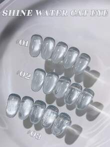 MISS SHAKA 10毫升春夏美甲情人节白色猫眼凝胶指甲油流行色超闪多功能美白凝胶美甲店特供美甲用品 - 彩色 - 查看 10