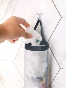 1个/3个装壁挂式塑料袋收纳架，塑料袋架，购物袋支架，网状悬挂式储物袋收纳架，适用于家庭厨房、夏季海滩派对、食品、露营、房间装饰和厨房配件，网状悬挂式储物架，可回收利用，可存放垃圾、折叠袋、悬挂式购物袋（不含挂钩） - 彩色 - 查看 6