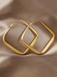 5对简约小巧新款港式耳环，复古花朵，三角扭纹几何耳环，奢华哑光高端个性时尚耳环套装，适合女性日常及节日佩戴