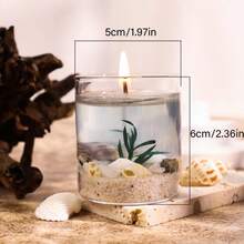 每盒1支，全新海洋生物系列果冻香氛蜡烛，随机沙滩、海藻、贝壳装饰，营造浪漫、温馨、宁静的氛围，适合作为生日礼物、派对、情人节、感恩节、周年纪念日、母亲节、父亲节、烛光晚餐、闺蜜聚会及各种浪漫场合的礼品。 - 彩色 - 查看 11