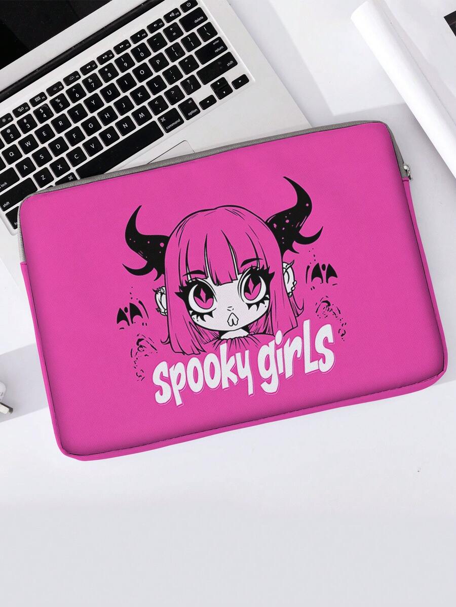 Random Pattern Laptop Sleeve, Fabric Laptop Protective Case, Soft Laptop Bag, Soft Laptop Protective Shell, Laptop Sleeve, Flat Pouch, Laptop Zipper Bag, Laptop Protective Cover, School & Business Office Supplies, Back To School Special - Multicolor - View 1